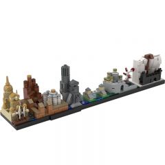 MOC-18016 Game Of Thrones-Westeros Skyline Architecture