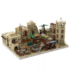 MOC-32630 Desert Village | build from 12 different mocs