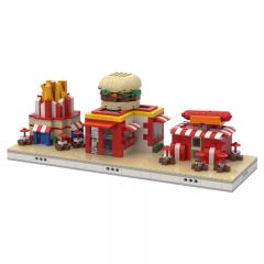 MOC-51649 Fast Food mini modular ZOO 2 left in stock