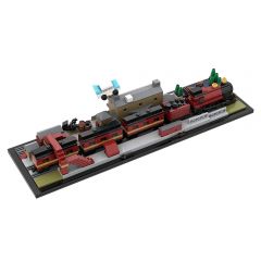 MOC-31632 Hogwarts Express And Hogsmeade Station Architecture