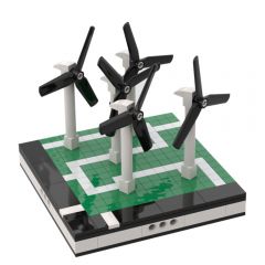 MOC-31746 Wind turbine farm for a Modular City