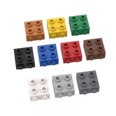 BRICK 1X2X1 2/3 W/4 KNOBS #22885 Trans-Clear