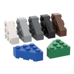 CORNER BRICK 45 DEG. 3X3 #30505 Dark Bluish Gray