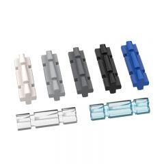 Technic Axle 2 Notched Connectors #32062 Dark Blue