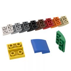 2x2 reverse curved piece #32803 Black