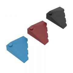 TILTED CORNER 4X4 W/ANGLE #43708 Dark Red