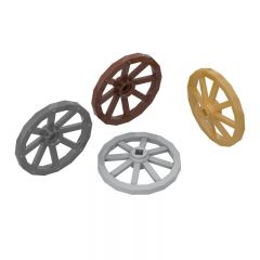 WHEEL WITH SPOKES ?33.8 #4489 Dark Brown