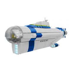 MOC-14154 Subnautica Cyclops Submarine building blocks kit with compatible bricks