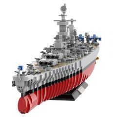 MOC-31764 Iowa-Class Battleship USS Missouri (BB-63) building blocks kit with compatible bricks