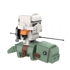 MOC-53560 Sandtrooper on Dewback Brickheadz building blocks series bricks set