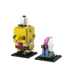 MOC Spongebob & Gary Brickheadz