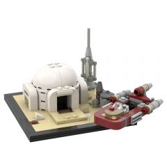 MOC-61032 Luke Skywalker' hut and speeder on Tatooine