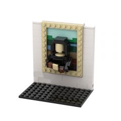 MOC 3D Mini Masterpiece - The Mona Lisa building blocks series bricks set
