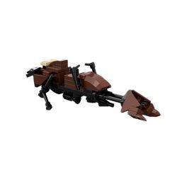 MOC - 74-Z Speeder Bike Brown building blocks series bricks set