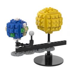 MOC Mini Sun and Earth building blocks series bricks set