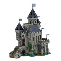 MOC-101775 Black Falcon Knight's Castle (31120 "Medieval Castle" Alternate Build)