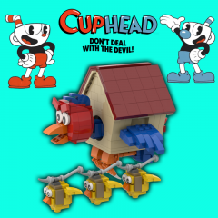 (8 pieces missing) MOC-115088 Wally Warble + Birds (Cuphead Boss)