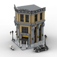 MOC-140223 Continental Hotel from John Wick building blocks kit with compatible bricks