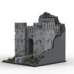 MOC-71221 Finwer Castle building blocks architeture series bricks set free shipping