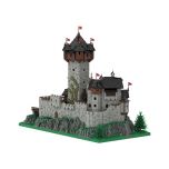 MOC-65340 Burg Falkenstein, Medieval Castle in Carinthia, Austrian Alps building blocks kit with compatible bricks