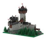 MOC-65340 Burg Falkenstein, Medieval Castle in Carinthia, Austrian Alps building blocks series bricks set free shipping