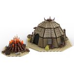 MOC Star Wars Tusken Raider Urtya Tent - Campfire building blocks series bricks set