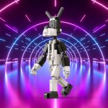 MOC Bendy (Boris the Wolf)  cartoon character building blocks kit with compatible bricks
