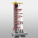 MOC-60088 Launch Tower Mk I for Saturn V with Crawler Alternative Build of  Set 21309/92176 building blocks bricks set