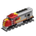 MOC-54251 Santa Fe Super Chief Trains-Heavy Duty Passenger Locomotive