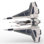 MOC-143184 Star Wars Mandalorian starfighter Kom'rk-class fighter building blocks kit with compatible bricks