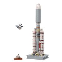 Soviet N1 Rocket MOC Outer Space Rocket Building Toys Sets & Packs 902 Bricks 