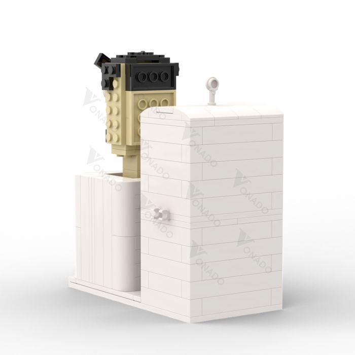 MOC Skibidi Toilet G-Man Toilet blocks kit with compatible bricks