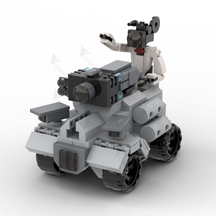 MOC Skibidi Toilet Blaster Tank Parasite Disabler Laser Tank