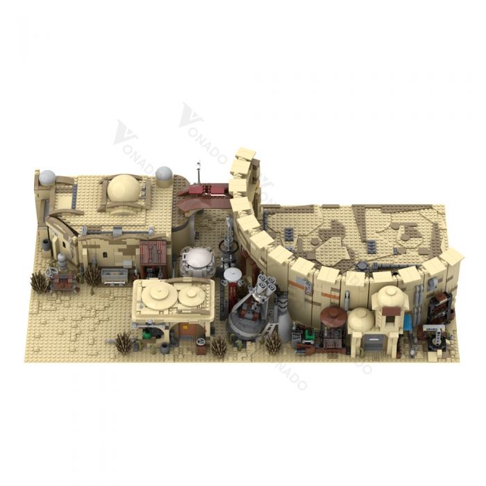 Mos Eisley Spaceport MOC-41406 Bausteine Sets 3238 Teile Steine Spielzeug DE 